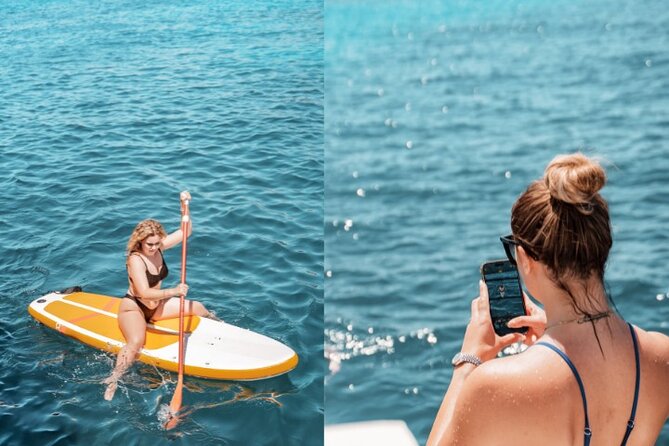 5 Hour Adults Ibiza Boat Trip + lunch, 6 drinks, SUP Boards & DJ - Stop Timing and Water Conditions: Why Your Day Depends on the Sea