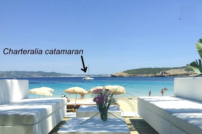 Cala Bassa Catamaran Private Excursion - Sunset in Front of Café del Mar: The Payoff Without the Land Stress