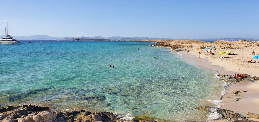 Day Sail tour from Ibiza to Formentera - Stop 2 at S’Espalmador: white sand, easy beach time, and more swim options