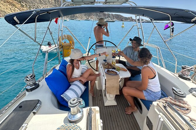 Half Day Private Sailboat around Ibiza's Coves - Stop 1: Platja des Jondal—relax first, then go farther