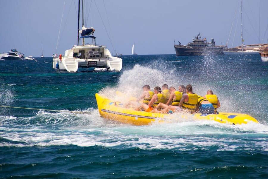 Ibiza: Banana Boat. Pure Adrenaline - Stop 1: Check-In and Safety Briefing That Actually Matters