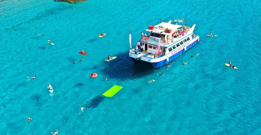 Ibiza: Beach Hopping Cruise w/ Paddleboard, Food, & Drinks - The Secluded Bay Part: Paddleboarding, Snorkeling, and Those Float Options