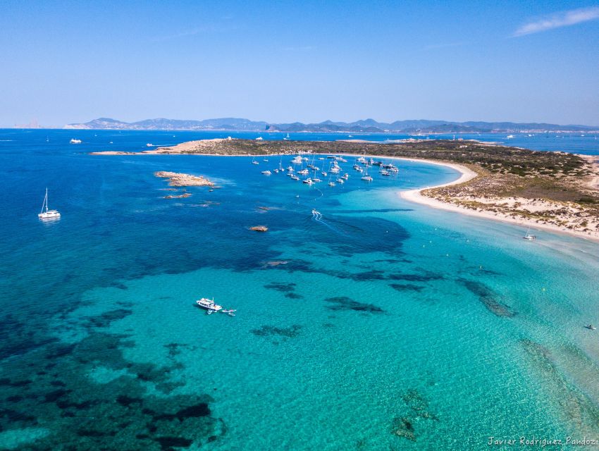 Ibiza: Crystal Waters Formentera, Open Bar and Buffet Lunch - La Savina free time: use it for walking, photos, or a slow beach pause