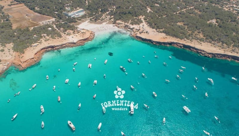 Ibiza: Formentera Cruise Breakfast, Paella, OpenBar & Sports - Ses Illetes: the swim stop that turns heads