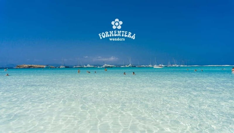 Ibiza: Formentera Cruise Breakfast, Paella, OpenBar & Sports - Cala Saona: lunch on board, then kayaking and more sea time