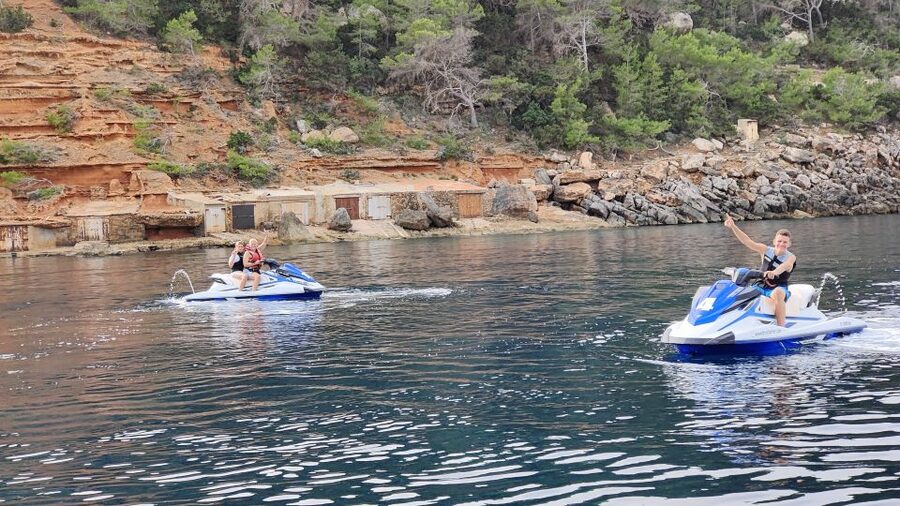 Ibiza Jet Ski Tour: San Antonio to Cala Salada - No License - Cala Salada and Cala Saladeta: Clear Water, Pine Forests, and Seagrass Magic