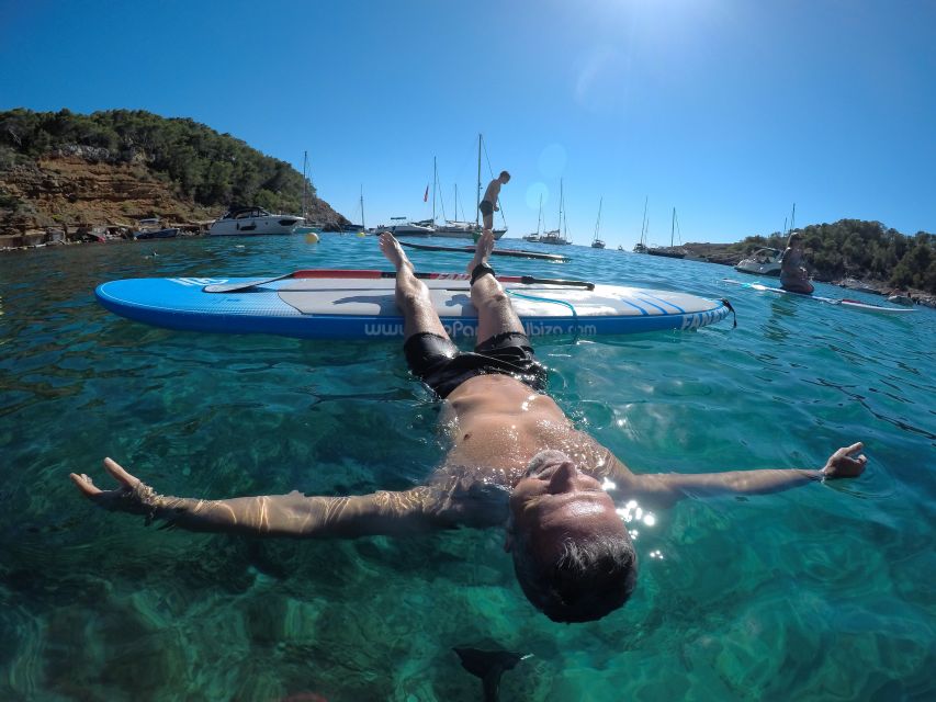 Ibiza: Paddlesurf and Snorkeling Boat Trip - Snorkeling for About 30 Minutes: Gear Up and Explore Natural Spots