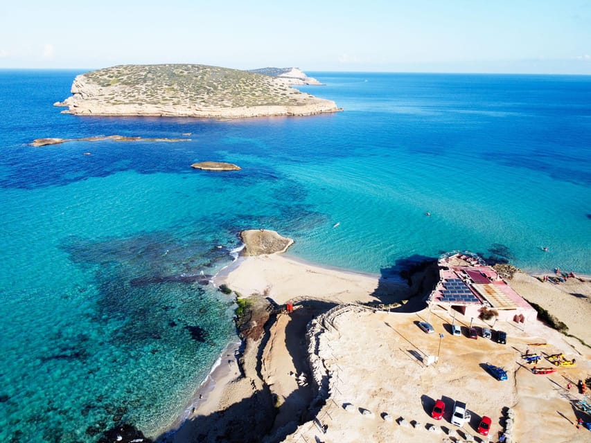 Ibiza: Private SpeedBoat to Es Vedra & Atlantis + Snorkel - Sa Pedrera de Cala d’Hort: a photo stop with story energy