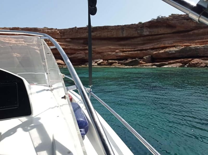 Ibiza: short "north of the island" tour from the sea in a private boat - Another secret cove and the cave-like drama near es Clot de Llamp