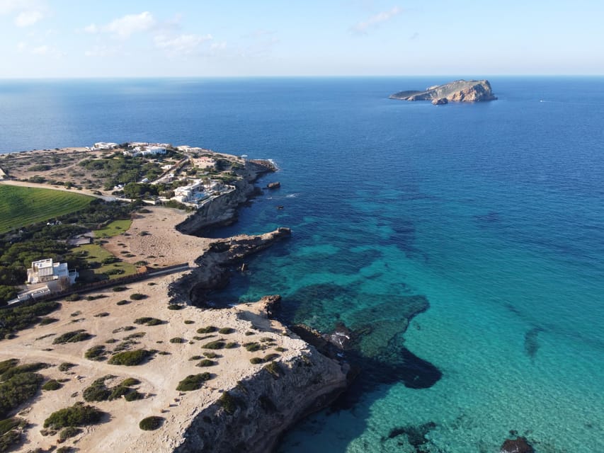 Ibiza: SpeedBoat trip to Atlantis & Es Vedra Snorkel+Paddle - The return route: secret-cove-style scenery without the car trip