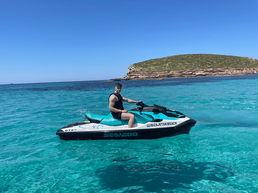 JET SKI TOUR to Atlantis From Sant Antony - IBIZA - The Atlantis you’ll see: quarry rocks, Dalt Vila sandstone, and peace messages