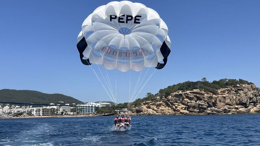 Santa Eulària des Riu: Parasailing Boat Cruise with Drinks - The Coastline You’ll See: Cala Mastella, Boix, Leña, Nova, and Tagomago
