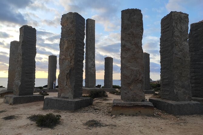TOUR around the JEWELS of IBIZA SALT BEDS, ES VEDRA, TIME & SPACE - Time & Space by Andrew Rogers: The Speed of Light Cliff