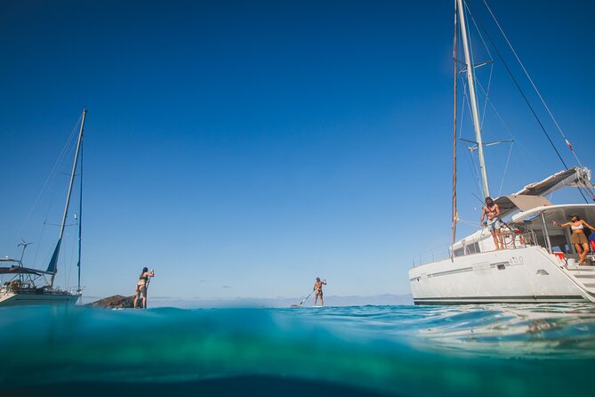 Unforgettable experience in Catamaran Ibiza - LAGOON 400 - Cala d’Hort Beach Time: Snorkeling, SUP, and Lunch Choices